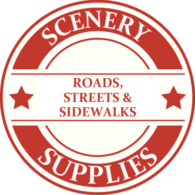 HO Scale Scenery Roads, Streets & Sidewalks Model Trains